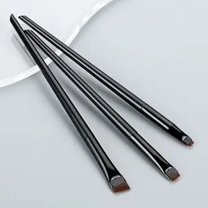 Yijiayi - Escova de delineador para sobrancelha inclinada, ferramenta portátil para maquiagem, pincel de ponta plana ultrafina