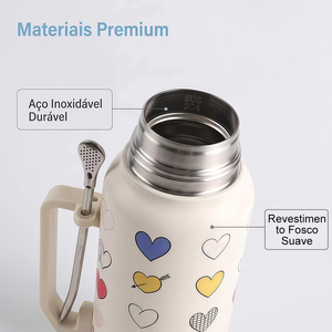 Termo de Acero Inoxidable Personalizado con Color, para Viajes y Campamentos, Marca OEM Argentina Brasil Yerba, para Sudamérica - Product Image 6