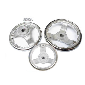 Verchromtes Gusseisen-Handrad 3 4 5 Zoll M8 M10 M12 M14 Schraubenloch Kurbelrad - Product Image 5