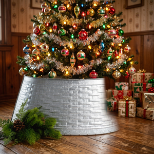 AK Laiton Attrayant Métal Arbre De Noël Collier Argent Fini Fabriqué À La Main Arbre Collier Pour La Décoration Intérieure/Ornements De Noël - Product Image 1