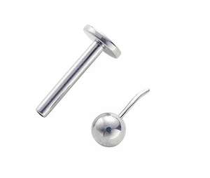 Nhẫn khuyên tai daith, khuyên mày, khuyên Prince Albert bằng titan Gaby 16G G23 ASTM-F136, ren ngoài, trang sức body piercing - Product Image 6