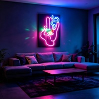 Enseigne néon personnalisée LED pour bar à chicha avec bandes LED et éclairage décoratif pour bâtiments et entreprises