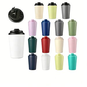 Taza de Café Aislada al Vacío para Acampar al Aire Libre, Taza de Café de Acero Inoxidable a Prueba de Fugas, 350 ml, Doble Pared - Product Image 6