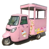 Tricycle électrique mobile personnalisé pour la vente de glaces et de hot-dogs