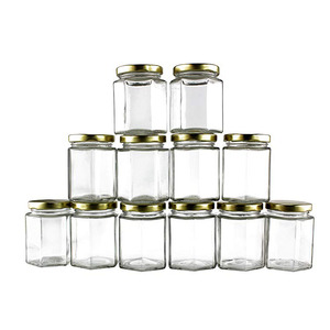 Lọ Thủy Tinh Dưa Chua Mứt Mật Ong Hình Lục Giác 45ML 85ML 100ML 180ML 280ML 380ML 500ML 730ML Có Nắp Vặn - Product Image 2