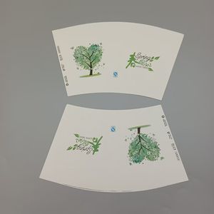 Customized <b>Printing</b> <b>Paper</b> Cup Fan Blank Raw Material For <b>Paper</b> Cup Making - Product Image 2