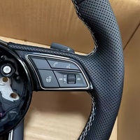 Volant sport en cuir pour Audi A1 A3 A4 A5 A6 A7 A8 S3 S4 S7 S5 RS7 RS5 TT TTRS B8 B8.5 B9 Q3 Q5 Q7 C6