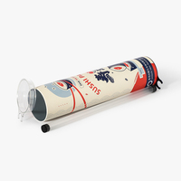 Contenant à sushi Push Pop en papier kraft, tube cylindrique, emballage alimentaire écologique et biodégradable, revêtement en film PET, aseptique