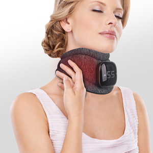 Enveloppe de massage chauffante et vibrante pour le cou, rechargeable, 3 niveaux de chauffage, arrêt automatique, idéal pour <span class=keywords><strong>les</strong></span> employés de bureau et <span class=keywords><strong>les</strong></span> personnes souffrant de maux de cou - Product Image 1
