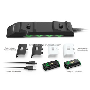 Base de Carga Inalámbrica Doble TYX-2612 de 2000 mAh para Control de <span class=keywords><strong>Xbox</strong></span> One S <span class=keywords><strong>X</strong></span> / XSS con Luz Ambiental - Product Image 2