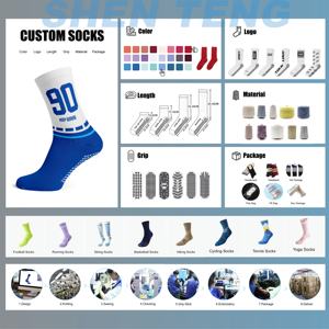 Calcetines deportivos de tubo alto para mujer, calcetines de punto de longitud de la tripulación, puente de presión inferior transpirable, cálido desechable para primavera invierno - Product Image 5