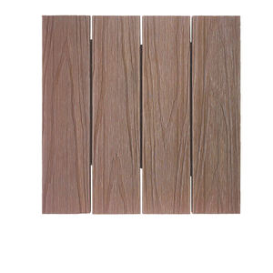 Revêtement de sol en bois et plastique, 300Mm X 300Mm, 1 pièce, bon marché, Wpc, imperméable, pont Composite, pour <span class=keywords><strong>extérieur</strong></span> - Product Image 4