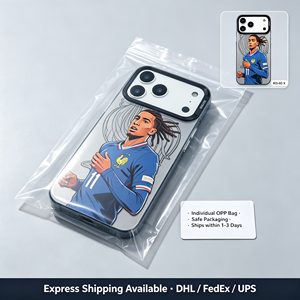 Custodia in TPU opaco con design Cartoon France <span class=keywords><strong>11</strong></span> Football Player, <span class=keywords><strong>Cover</strong></span> Premium Elegante Antiurto per <span class=keywords><strong>iPhone</strong></span> 17 16 15 14 13 <span class=keywords><strong>Pro</strong></span> Max - Product Image 5