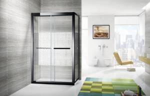 Kit <span class=keywords><strong>de</strong></span> <span class=keywords><strong>douche</strong></span> avec base et accessoires Portes en verre complètes avec cadre - Product Image 3