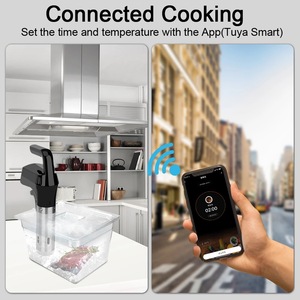 Cuisinière <span class=keywords><strong>sous</strong></span> <span class=keywords><strong>vide</strong></span> basse température avec Wi-Fi et fonction multifonction tactile, pour cuisson lente à basse température, idéale pour la cuisine domestique - Product Image 3