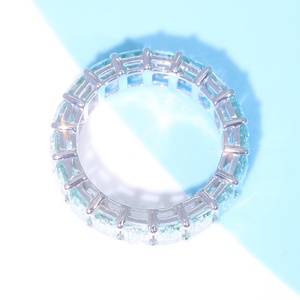 Bague en émeraude en argent sterling 925 plaqué or massif de haute qualité pour hommes - Product Image 3