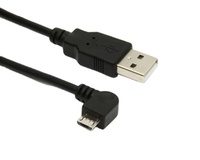 Câble de chargement de données personnalisé 90 degrés micro usb USB2.0, câble micro usb à angle gauche pour Android