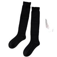Chaussettes mi-mollet, chaussettes en laine pour femmes automne et hiver, chaussettes longues jusqu'aux cuisses avec bottes, chaussettes épaisses et chaudes, chaussettes en polaire, chaussettes pour bottes