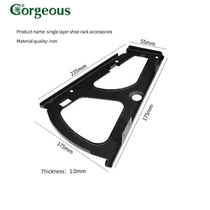 Tuyệt đẹp nhiều lớp kim loại Giày Tủ phù hợp chân đế nghiêng xô Giày Phụ Kiện Giá - Product Image 2