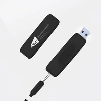 Kustom Logo LED Usb Flash Drive Push-Pull Pendrive 3.0 2.0 Usb Flash Drive dengan Lanyard untuk hadiah perusahaan