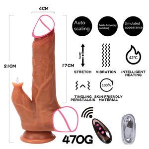 Dildos Largos de Silicona Realista, Pene con Prepucio Deslizante, Tapón <span class=keywords><strong>Anal</strong></span>, Estimulador de Vagina y Pene, Juguetes Sexuales para Mujeres, <span class=keywords><strong>Dildo</strong></span> <span class=keywords><strong>XXL</strong></span> - Product Image 5