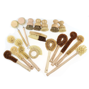 Juego <span class=keywords><strong>de</strong></span> cepillos <span class=keywords><strong>de</strong></span> limpieza a base <span class=keywords><strong>de</strong></span> plantas, Juego <span class=keywords><strong>de</strong></span> 4 vajilla <span class=keywords><strong>de</strong></span> limpieza <span class=keywords><strong>de</strong></span> bambú para Cocina - Product Image 4