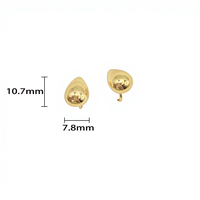 Boucles d'oreilles clips goutte d'eau LuxuryGold pour femmes, invisibles et indolores, style serpentin anti-moustiques, vente directe usine, boucles d'oreilles tendance 2026