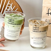 Gobelets à café empilables personnalisés avec impression de lettres, gobelets réutilisables pour café, boissons chaudes ou froides, latte, eau
