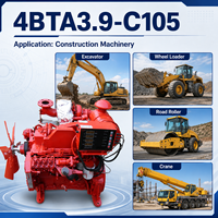 Moteur diesel turbocompressé SCDC DCEC 4bta 4b 4BTA3.9-C105 105HP 4 cylindres pour groupe électrogène, machines de construction