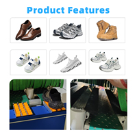 Machine à lisser les semelles EVA, équipement de chaussure robuste à double couche avec moteur et roulement 380V pour la production de chaussures