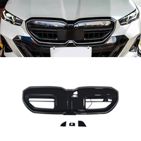 Grille de pare-chocs avant LED style M5 noir brillant, design d'usine, pour BMW Série 5 G60 2024-2026