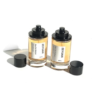 Flacone di <span class=keywords><strong>Profumo</strong></span> Vuoto in Vetro Trasparente Rotondo da 50ml 100ml con Tappo Magnetico, Spruzzatore di Lusso con Nebulizzazione Fine, Basso MOQ - Product Image 3