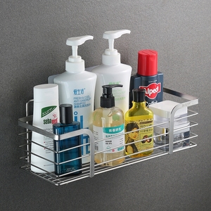 Nail-free 304 stainless steel bathroom corner shelf multi-function toilet rack shelf bathroom rack storage