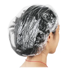 Recyclable Disposable Salon Hair Dyeing Hat Hotel Bath Disposable Pe Shower Cap