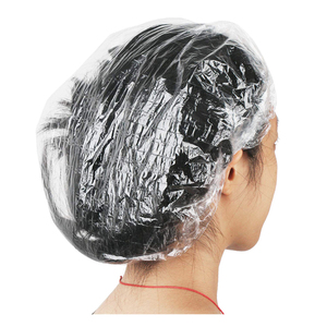 Tái Chế Dùng Một Lần Salon Tóc Nhuộm Mũ Khách Sạn Bath Disposable Pe Shower Cap