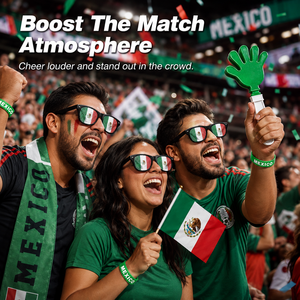Accessoires de Fanfare Coupe du Monde de Football 2026 : Drapeaux Portatifs, Décoration d'Ambiance pour Supporters, Accessoires de Cabine Photo - Product Image 6