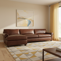 Anpassbare Hotel-Wohnzimmer Leder-Sofagarnitur Links/Rechts-Armlehne Luxuriöse Indoor Neue Klassische Möbel