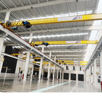 Pont roulant à double poutre de style européen Yiteng, palan électrique multi-capacités, hauteur de levage 20 m, portée 10 m, moteur 3 tonnes, capacité 40 tonnes