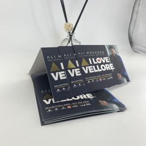 Nouveau design le plus populaire carte pliée carte stock papier impression - Product Image 4