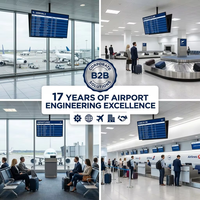 Boîte à lumière FIDS suspendue au plafond, couleur personnalisée, signalétique rétroéclairée en aluminium pour affichage d'arrivée et de terminal à l'aéroport