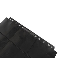 Pages d'album de protection pour cartes de jeu en film rétractable souple translucide PP sur mesure avec 11 trous et 9 pochettes