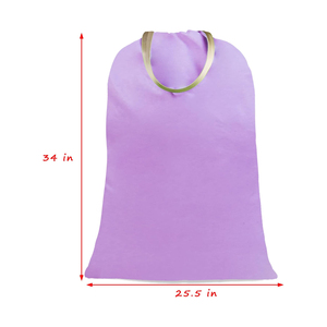 ถุงผ้าฝ้ายระบายอากาศได้ดีพร้อมเชือกรูดสำหรับเก็บผลไม้สดและของชำ - Product Image 1