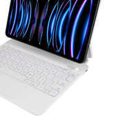 Étuis pour tablettes et ordinateurs portables pour les écoles, clavier BT Magic, étui avec pavé tactile intelligent, port Type C pour iPad 10.9/11 iPad Pro 12.9 pouces