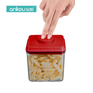 קל לפתיחה אטומה לאוויר שקוף קטן PP AS פלסטיק אחסון מזון 8 סטים מטבח מקרר ארגונית - Product Image 6