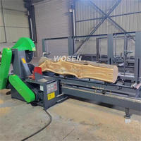 Scie à table verticale à double lame pour bois rond, bois carré, bois de construction, scie à table coulissante, machine à découper le MDF
