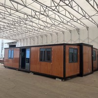 Maison conteneur préfabriquée mobile et extensible à montage rapide de 20 pieds, à double aile, 1, 2 ou 3 chambres, pour bureau et situations d'urgence