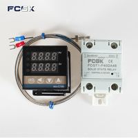 Pengontrol Suhu PID Tipe Rex-C100 Honeywell Grosir, Relay Solid State PID Rex C100 SSR dengan Dukungan OEM
