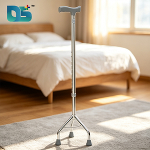 Bastón Trípode Ajustable de 3 Patas <span class=keywords><strong>para</strong></span> Terapia de Rehabilitación de Ancianos y Personas con Discapacidad, Ayuda <span class=keywords><strong>para</strong></span> <span class=keywords><strong>Caminar</strong></span> - Product Image 1