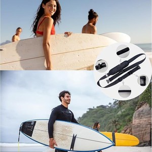 Sangle d'épaule pour planche de surf autonome, réglable avec pochette pour gobelet, en nylon, multifonctionnelle, accessoire pour paddleboard, kayak, SUP - Product Image 4