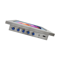 Pantalla táctil capacitiva de acero inoxidable de 15 pulgadas IP65 Panel industrial resistente al agua PC con escáner de código QR Panel PC